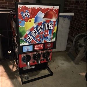 Three barrel frozen beverage diaper, ICEE Brand